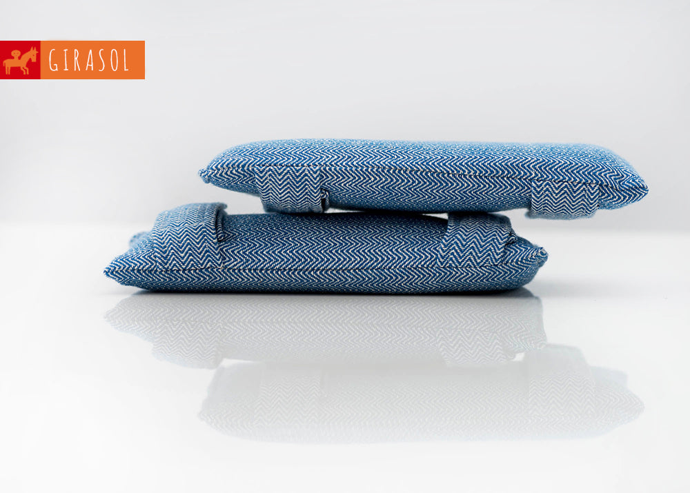 MySol Schulterpolster Blue Tweed - recycled cotton